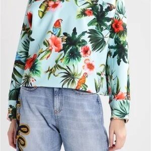 Pinko Multicolor Tropical Print Blouse